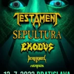 testament sepultura koncert 2022