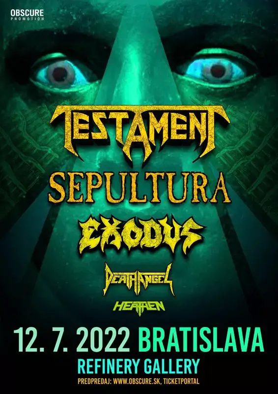 testament sepultura koncert 2022