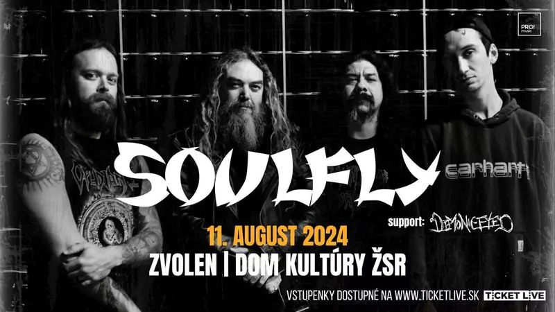 soulfly koncert zvolen 2024